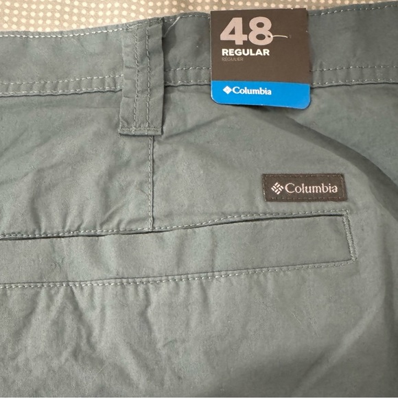 Columbia Washed Out Mens Cotton Shorts Size 48x10 Gray Flat Front Casual - Picture 4 of 9